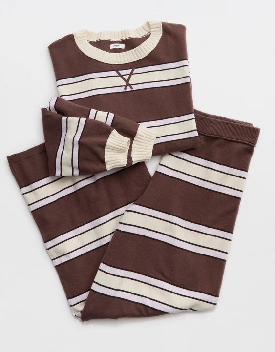 Sunday Soft Crew Neck Sweater & Trouser Set