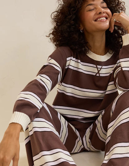 Sunday Soft Crew Neck Sweater & Trouser Set