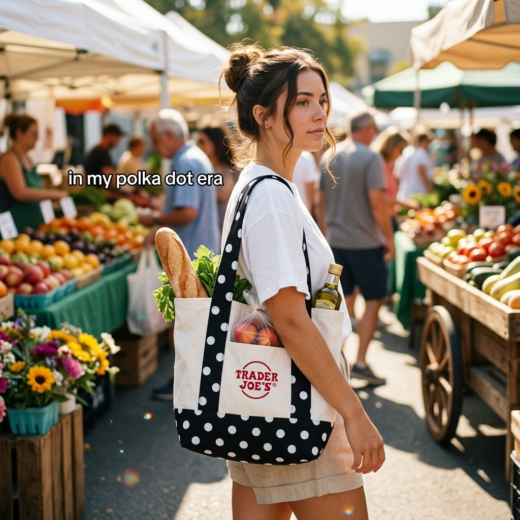 Polka Dot Tote Bag