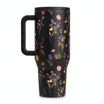 Exclusive Midnight Floral 40oz Traveler Tumbler