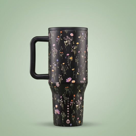 Exclusive Midnight Floral 40oz Traveler Tumbler