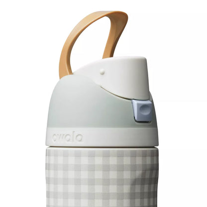 Gingham Print 24oz FreeSip Water Bottle