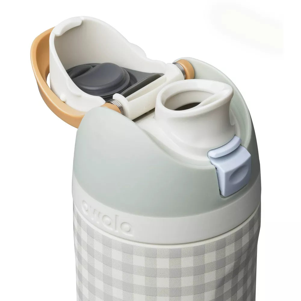 Gingham Print 24oz FreeSip Water Bottle