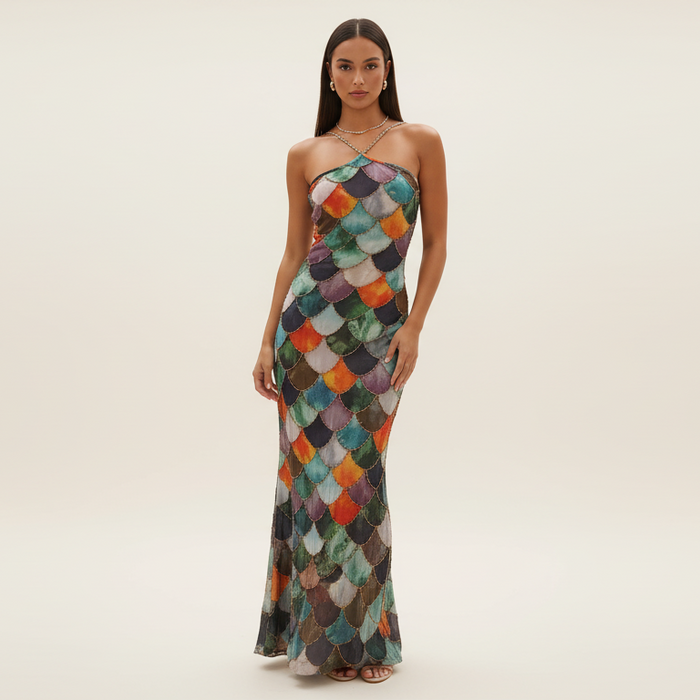 Halter Mermaid Dress