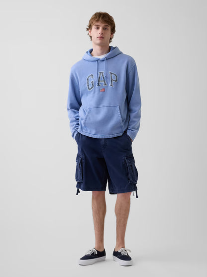 VintageSoft Oversized Americana Logo Unisex Hoodie