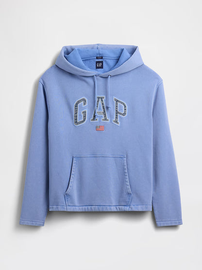 VintageSoft Oversized Americana Logo Unisex Hoodie