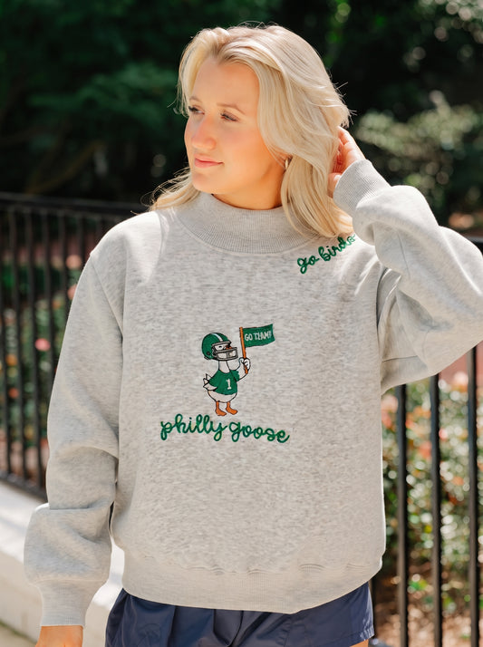 Philly Goose Mockneck Pullover
